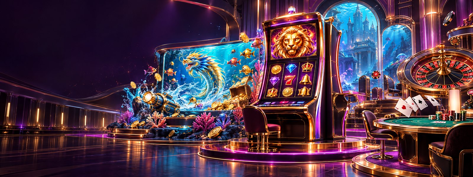 Mega888 game library with slots, fishing arcade and table games